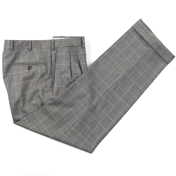 Ermenegildo Zegna Wool Suit Gray Checks 38R - Picture 5 of 8